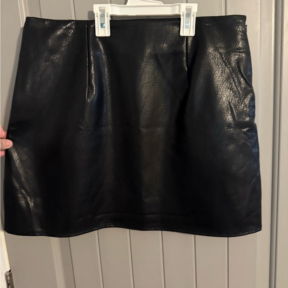 Black Leather Skirt